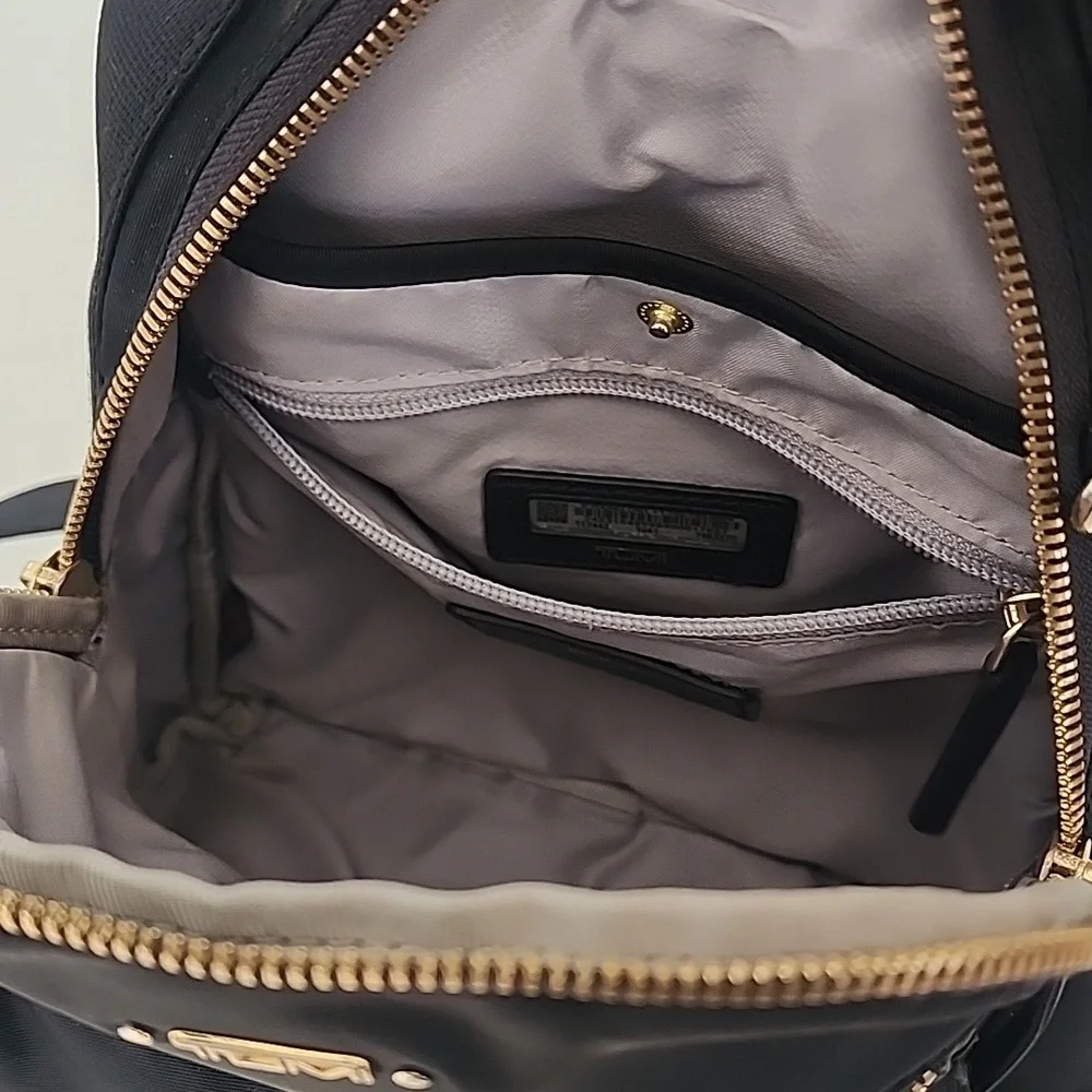 Cutest Tumi Voyageur Whitney Black Backpack Purse